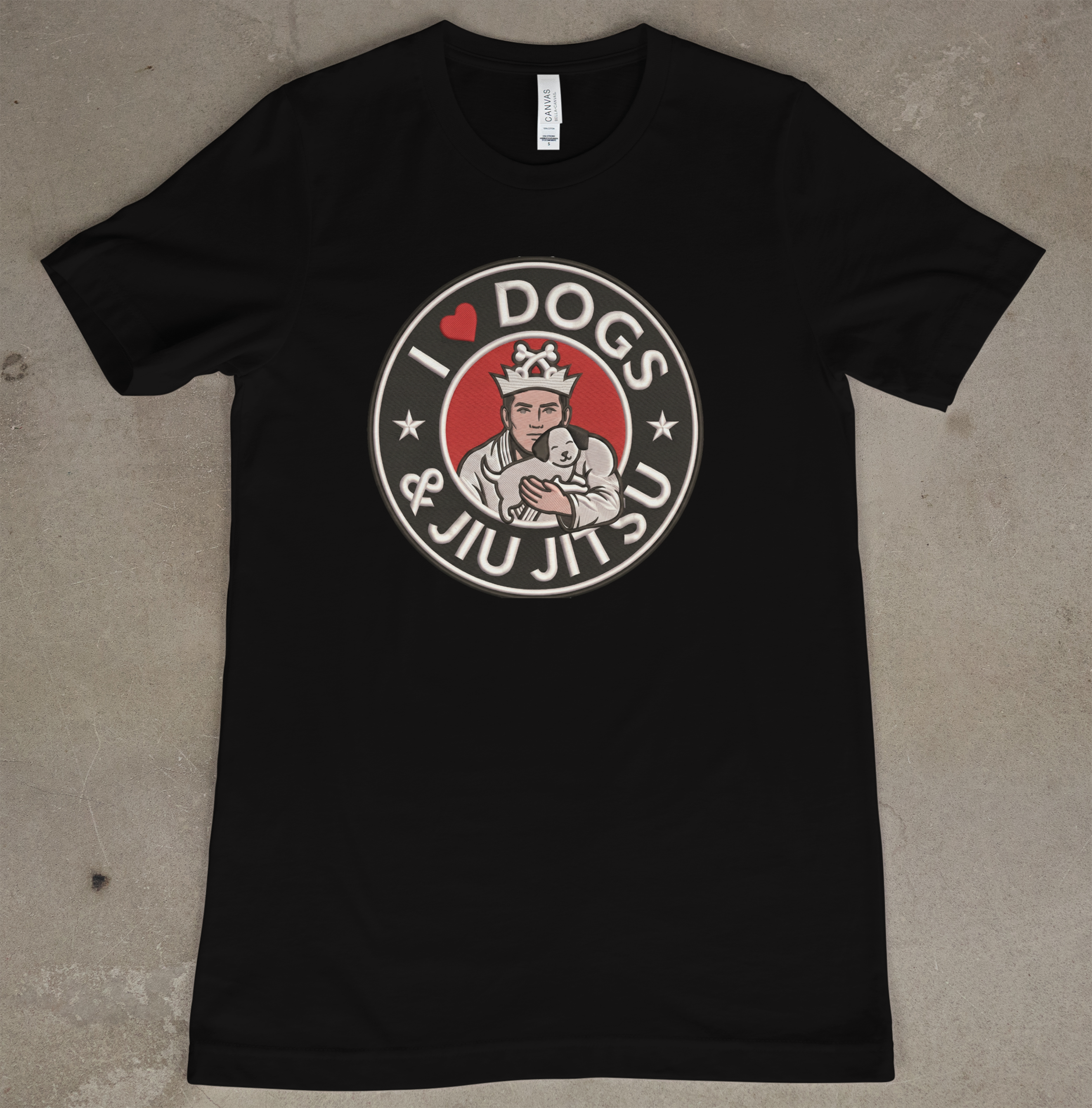 I Love Dogs and Jiu Jitsu for Men (By Belt Rank)