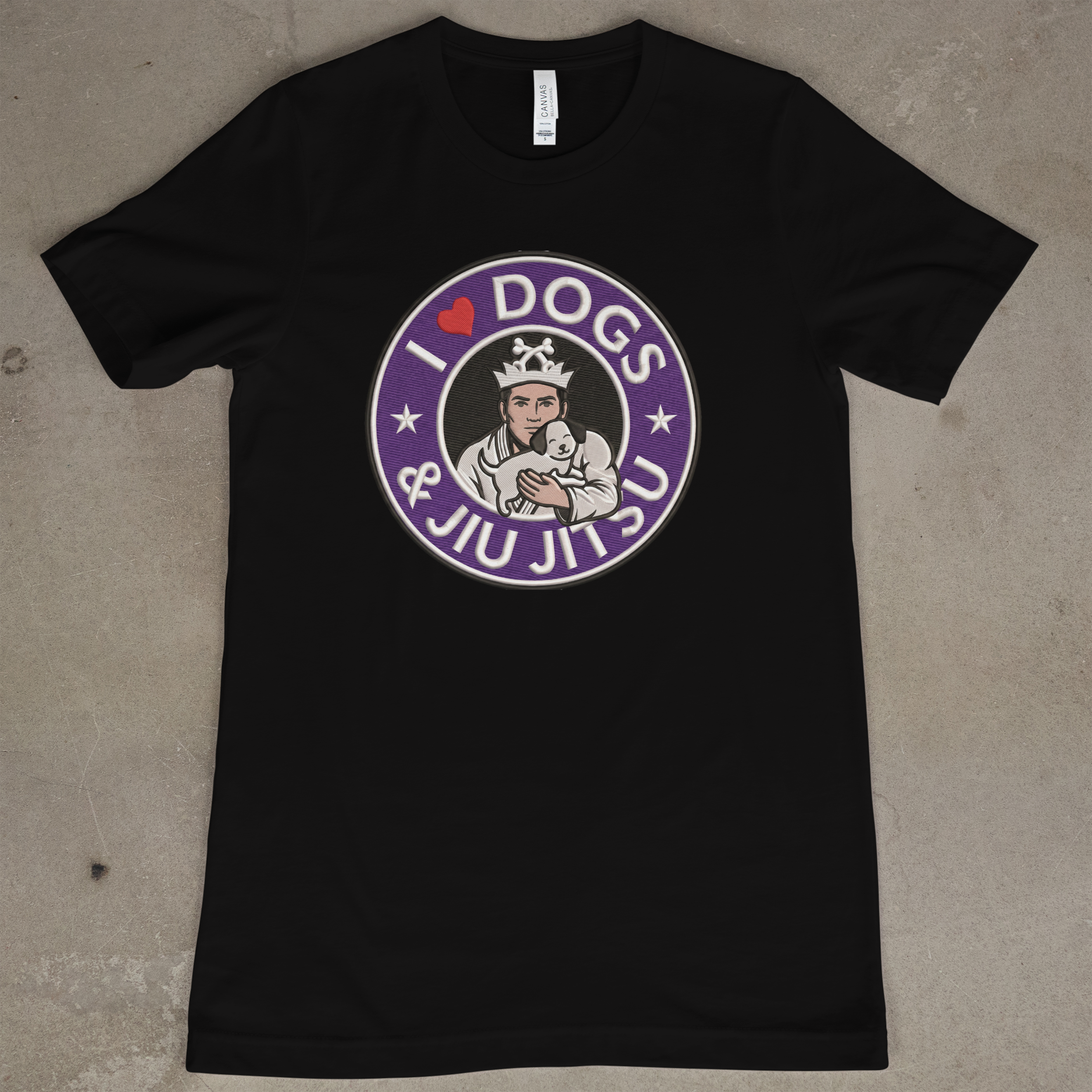 I Love Dogs and Jiu Jitsu for Men (By Belt Rank)