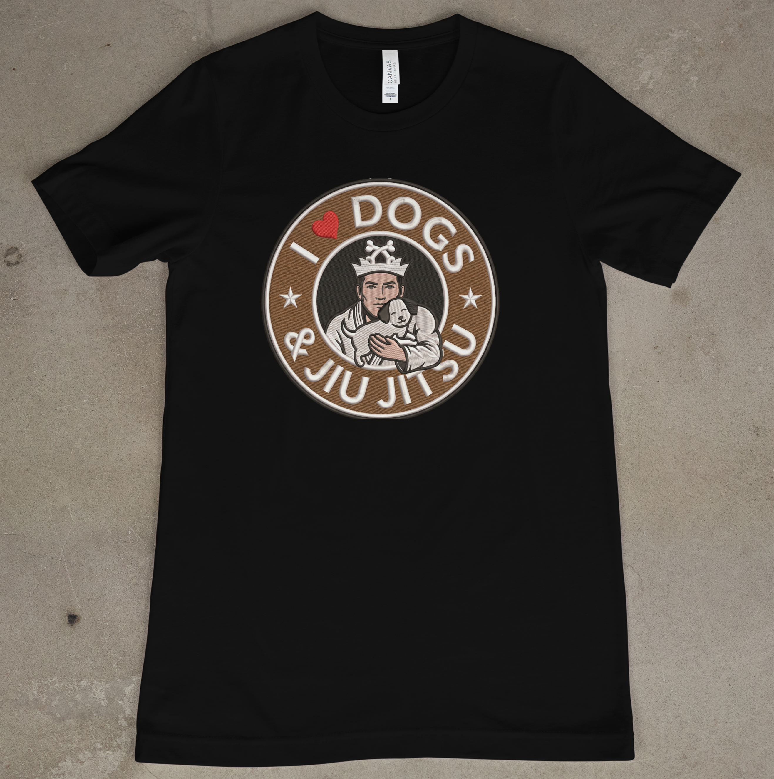 I Love Dogs and Jiu Jitsu for Men (By Belt Rank)