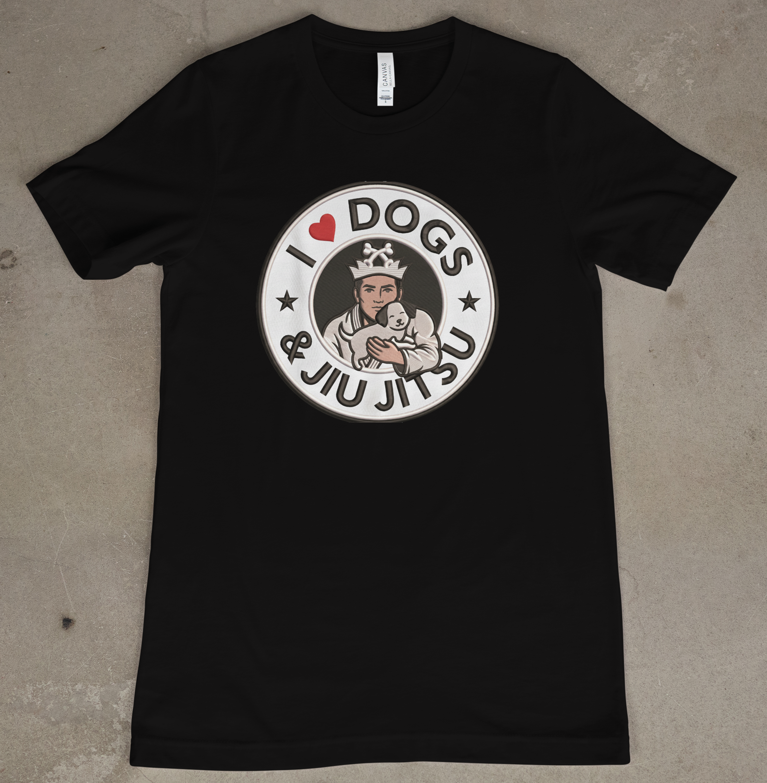 I Love Dogs and Jiu Jitsu for Men (By Belt Rank)