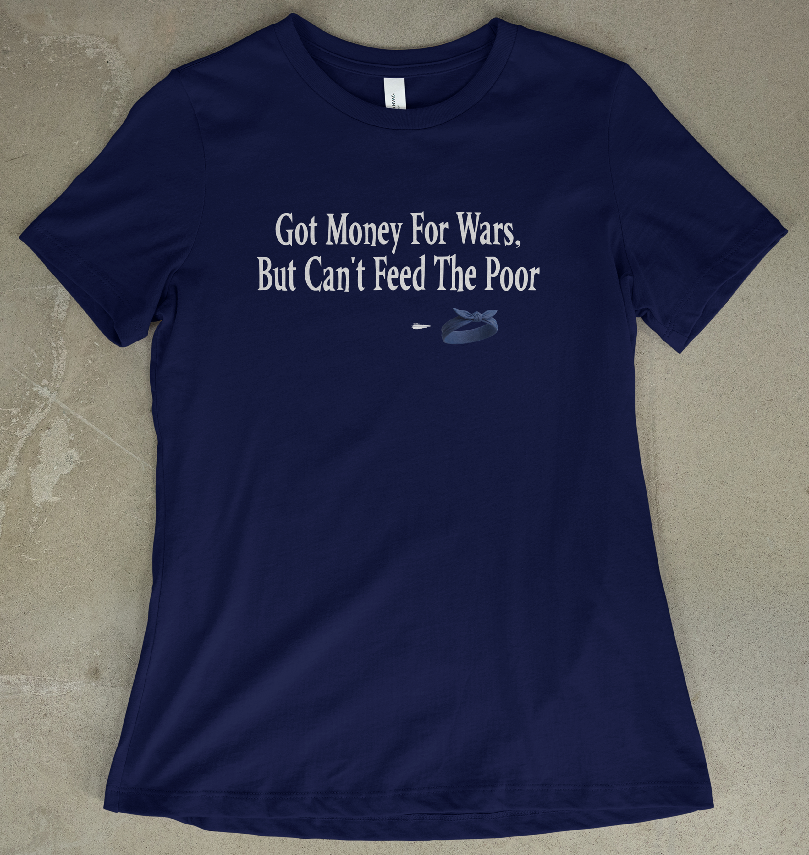Got Money For Wars - Blue Bandana - Women's